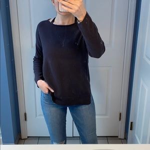 Acrobat Asymmetric Hem Sweater Purple Size Medium